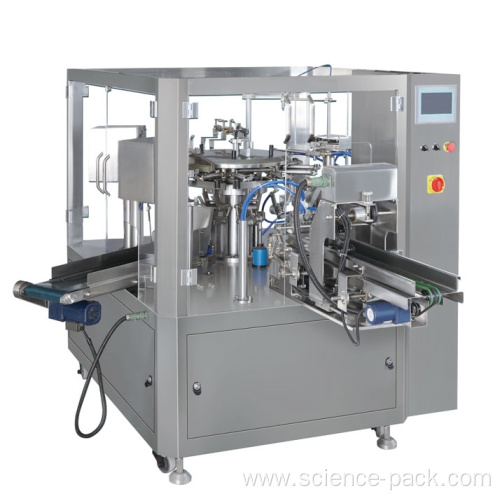 Vertical Ziplock Pouch Powder Filling Sealing Machine